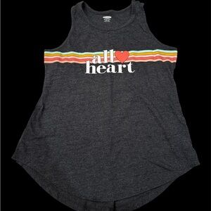 Old Navy Kids Tank Top - Black with Multicolor Stripes